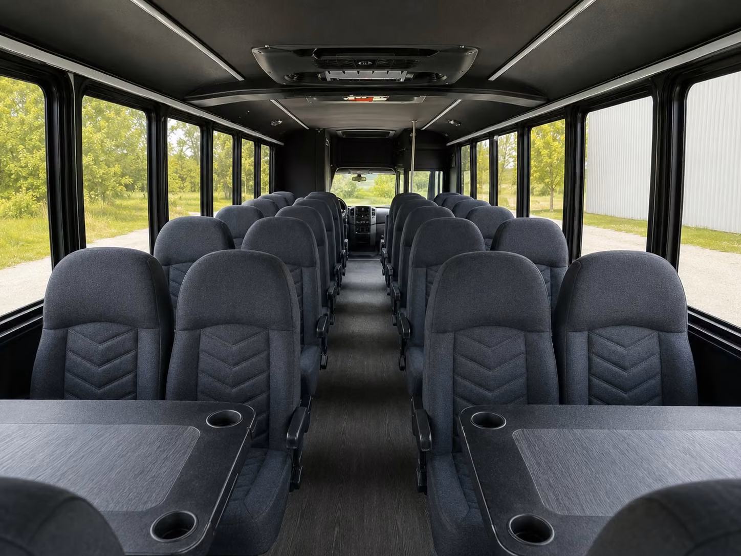 18 passenger minibus inside